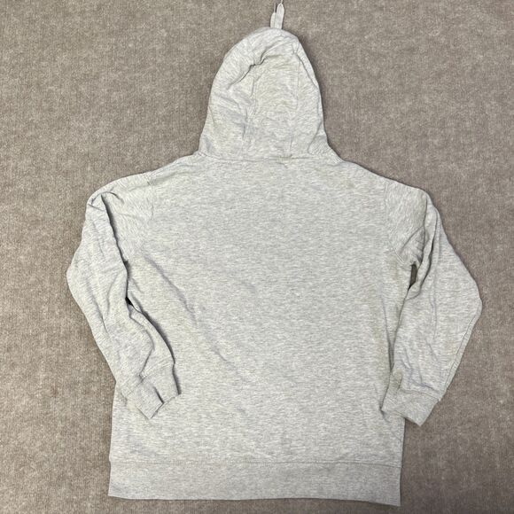 Under‎ Armour Hoodie Mens Small Gray Pullover Fleece Athletic Loose Center Logo - Picture 4 of 6